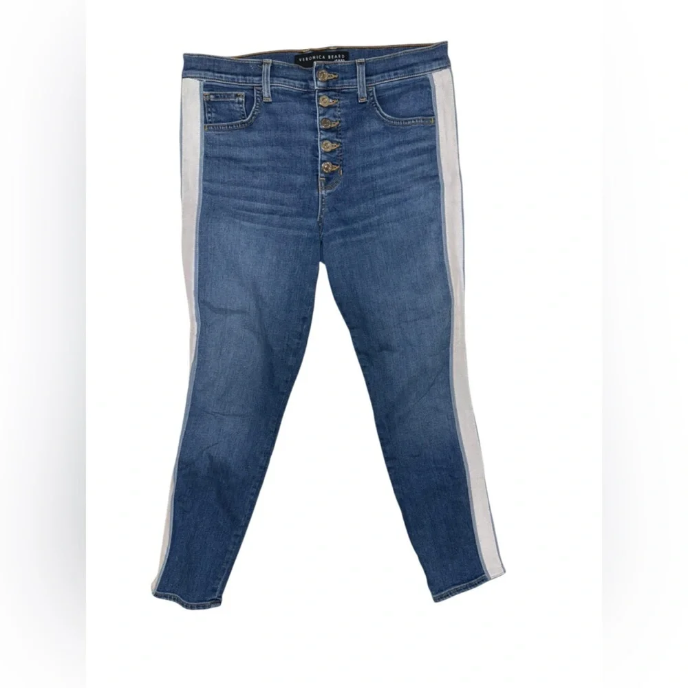Veronica Beard Debbie High-Rise Skinny Jeans – Beacon Wash